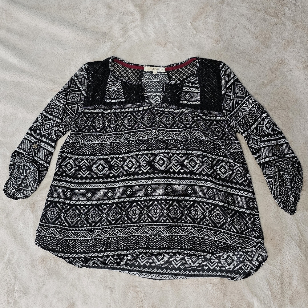 Rewind 3/4 Sleeve Top